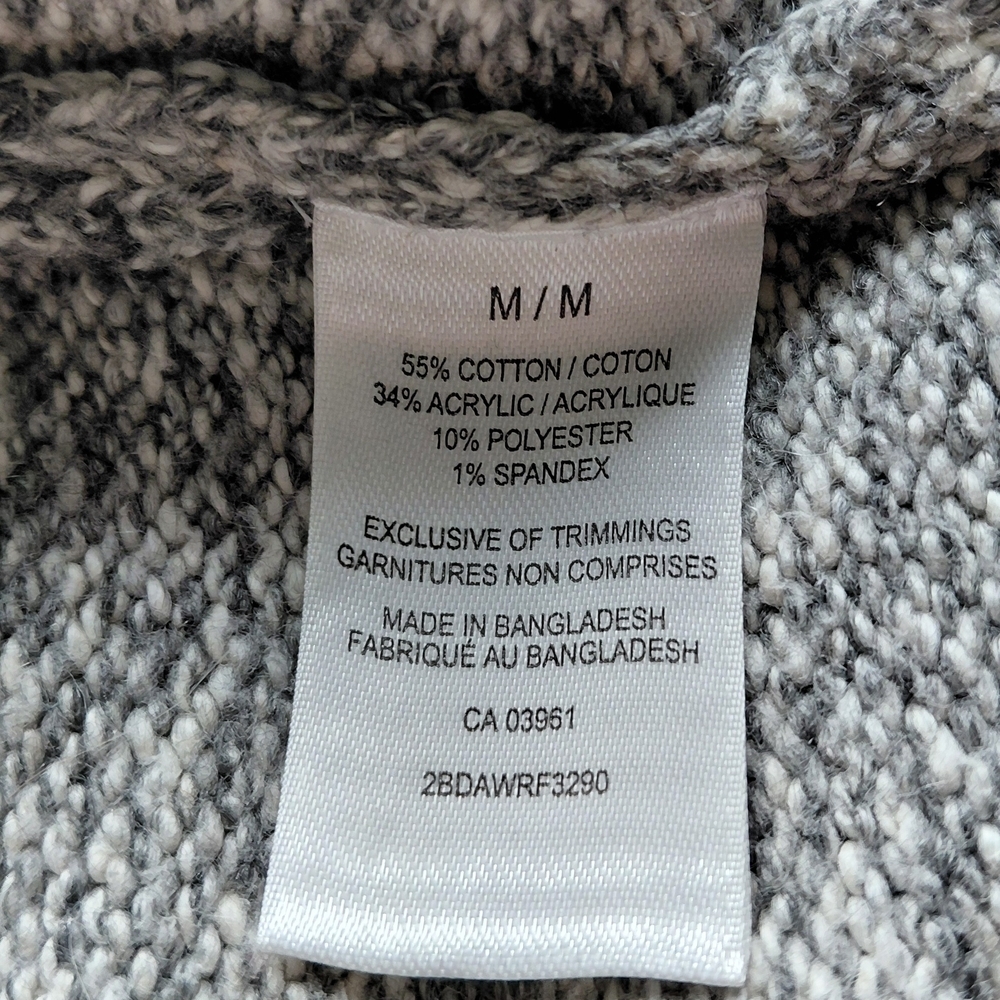 Men's Stylish Gray Patterned Cardigan - Picture 6 of 7